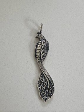 James Avery Retired Regal Peacock Pendant